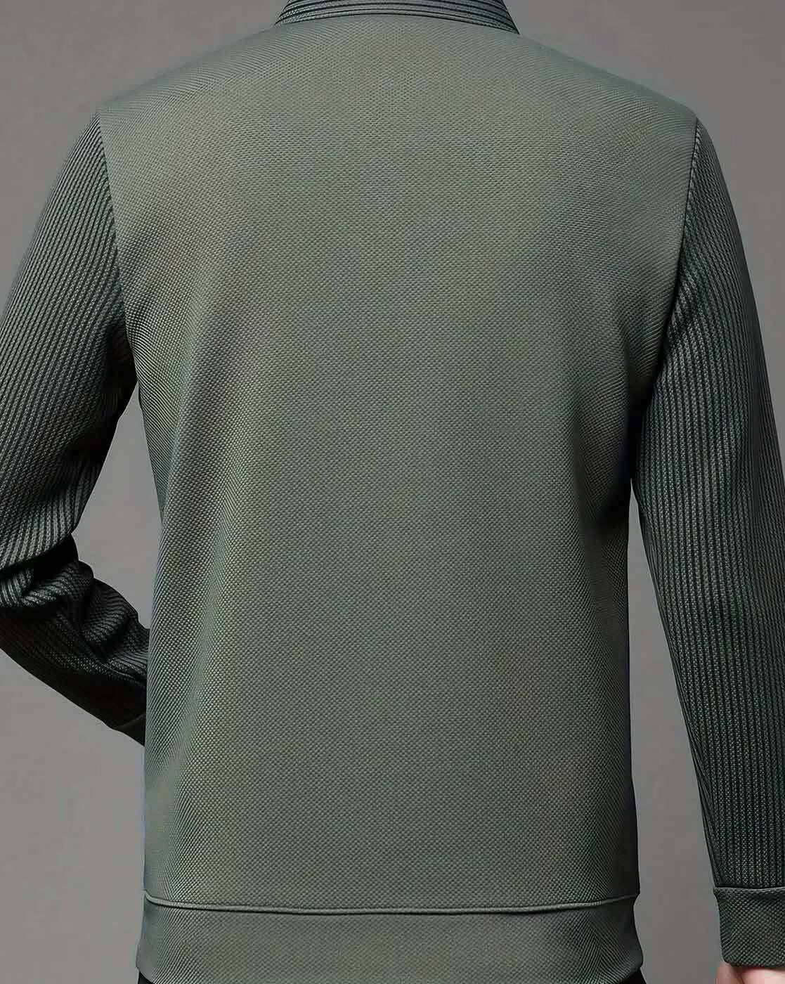 Men’s Stylish Knit Pullover with Collar – Casual Slim Fit Long Sleeve Sweater