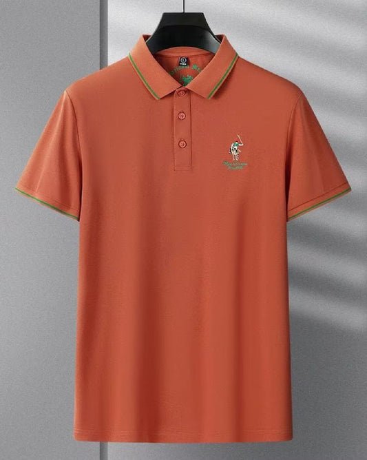 Men's Horse Muted Orange Color T-Shirt